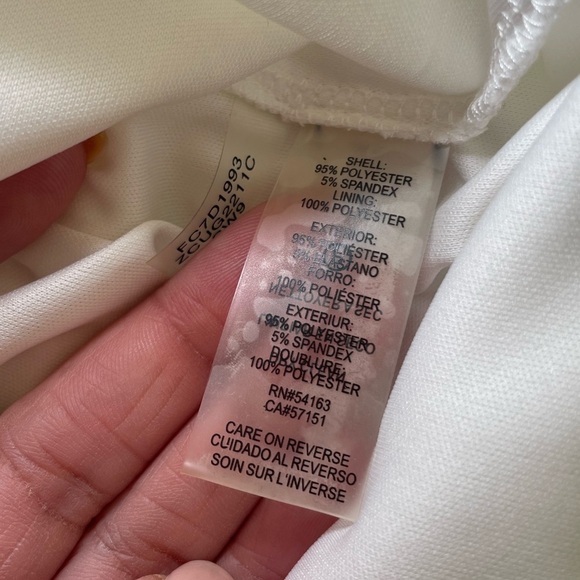 Calvin Klein Off White Dress with flared sleeves sz 6 - Picture 5 of 6